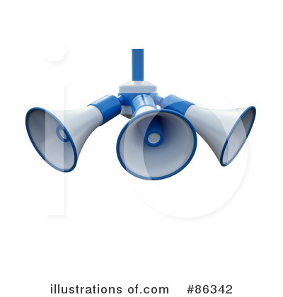 Royalty-Free (RF) Megaphone Clipart Illustration by Mopic - Stock Sample #86342