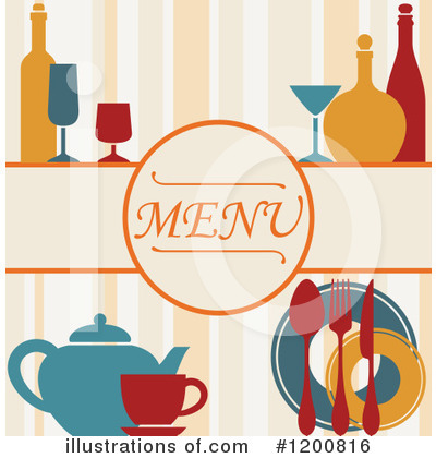 Royalty-Free (RF) Menu Clipart Illustration by Vector Tradition SM - Stock Sample #1200816