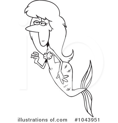 Mermaid Clipart #1043951 by toonaday