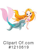 Mermaid Clipart #1210619 by Pushkin