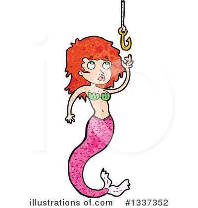 Royalty-Free (RF) Mermaid Clipart Illustration by lineartestpilot - Stock Sample #1337352