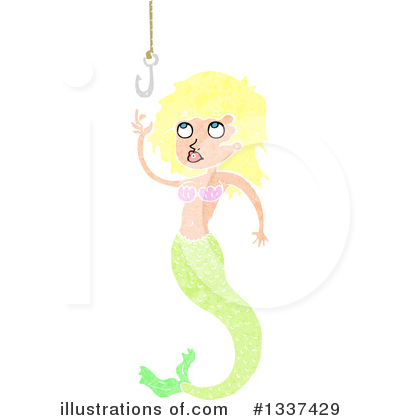 Royalty-Free (RF) Mermaid Clipart Illustration by lineartestpilot - Stock Sample #1337429
