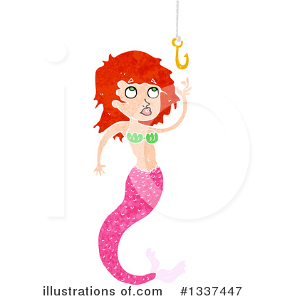 Royalty-Free (RF) Mermaid Clipart Illustration by lineartestpilot - Stock Sample #1337447