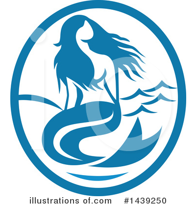 Royalty-Free (RF) Mermaid Clipart Illustration by patrimonio - Stock Sample #1439250