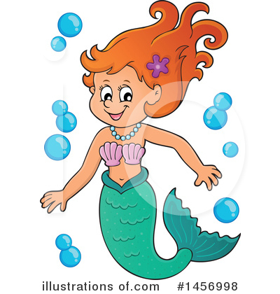 Royalty-Free (RF) Mermaid Clipart Illustration by visekart - Stock Sample #1456998