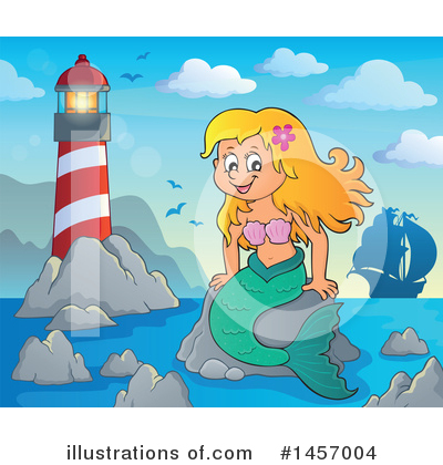 Royalty-Free (RF) Mermaid Clipart Illustration by visekart - Stock Sample #1457004