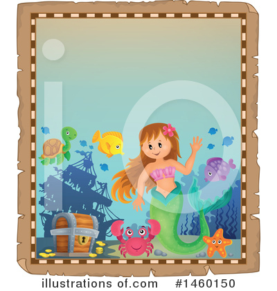 Royalty-Free (RF) Mermaid Clipart Illustration by visekart - Stock Sample #1460150