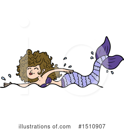 Royalty-Free (RF) Mermaid Clipart Illustration by lineartestpilot - Stock Sample #1510907