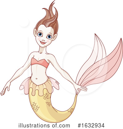 Royalty-Free (RF) Mermaid Clipart Illustration by Pushkin - Stock Sample #1632934
