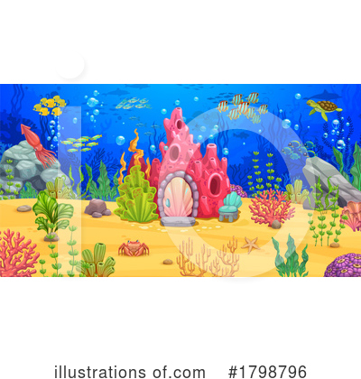 Mermaid House Clipart #1798796 by Vector Tradition SM