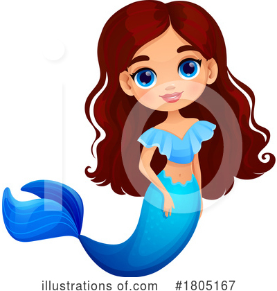 Mermaid Clipart #1805167 by Vector Tradition SM