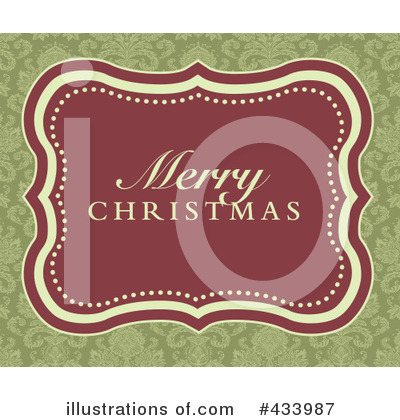Royalty-Free (RF) Merry Christmas Clipart Illustration by BestVector - Stock Sample #433987