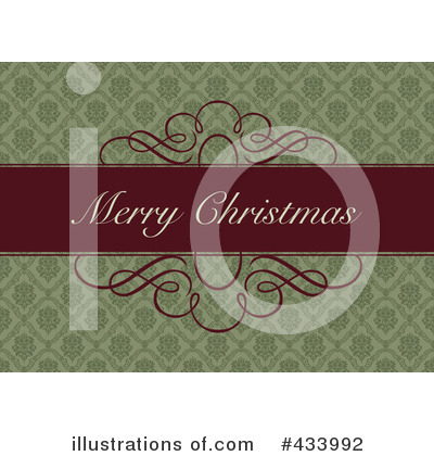 Royalty-Free (RF) Merry Christmas Clipart Illustration by BestVector - Stock Sample #433992