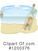 Message In A Bottle Clipart #1200376 by BNP Design Studio