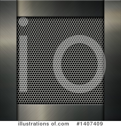 Royalty-Free (RF) Metal Background Clipart Illustration by KJ Pargeter - Stock Sample #1407409