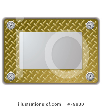 Royalty-Free (RF) Metal Plate Clipart Illustration by michaeltravers - Stock Sample #79830