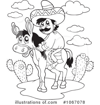 Royalty-Free (RF) Mexican Clipart Illustration by visekart - Stock Sample #1067078
