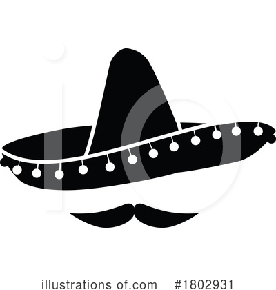 Mustache Clipart #1802931 by Vector Tradition SM