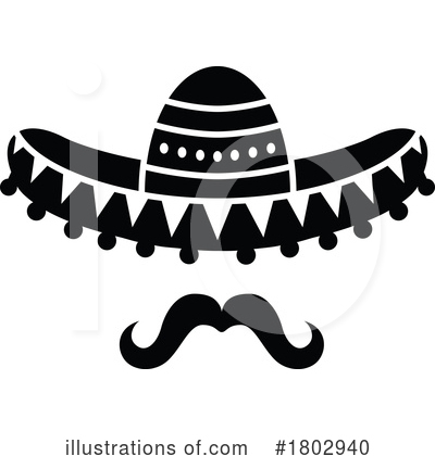 Sombrero Clipart #1802940 by Vector Tradition SM