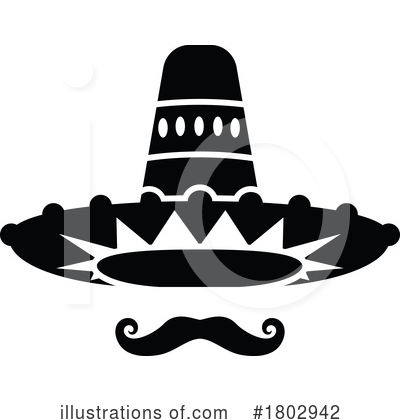 Sombrero Clipart #1802942 by Vector Tradition SM