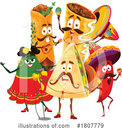 Mexican Cuisine Clipart #1807779 by Vector Tradition SM