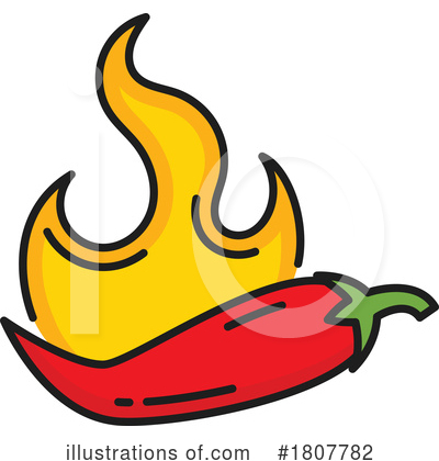 Chilli Pepper Clipart #1807782 by Vector Tradition SM