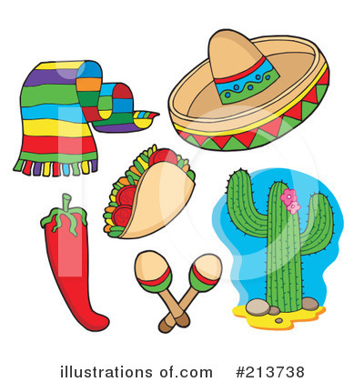 Royalty-Free (RF) Mexican Clipart Illustration by visekart - Stock Sample #213738