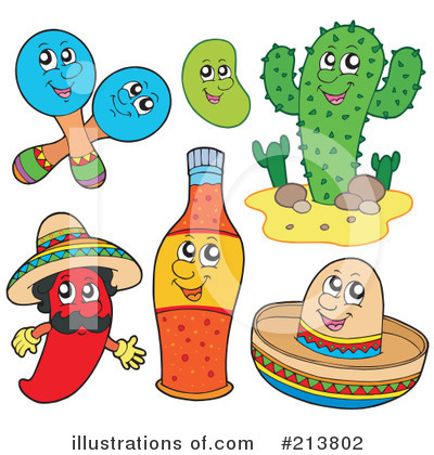 Royalty-Free (RF) Mexican Clipart Illustration by visekart - Stock Sample #213802