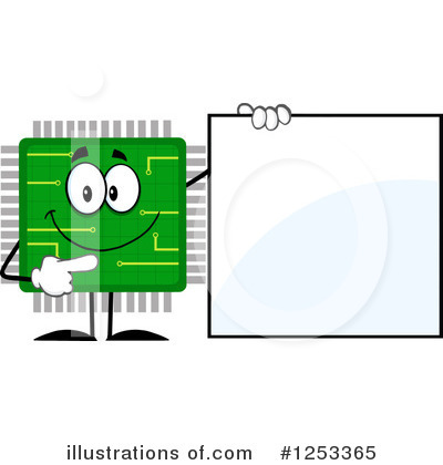 Royalty-Free (RF) Microchip Clipart Illustration by Hit Toon - Stock Sample #1253365