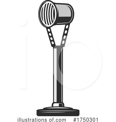 Royalty-Free (RF) Microphone Clipart Illustration by Vector Tradition SM - Stock Sample #1750301