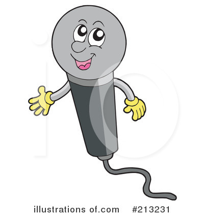 Royalty-Free (RF) Microphone Clipart Illustration by visekart - Stock Sample #213231