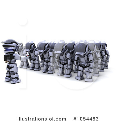 Robot Clipart #1054483 by KJ Pargeter