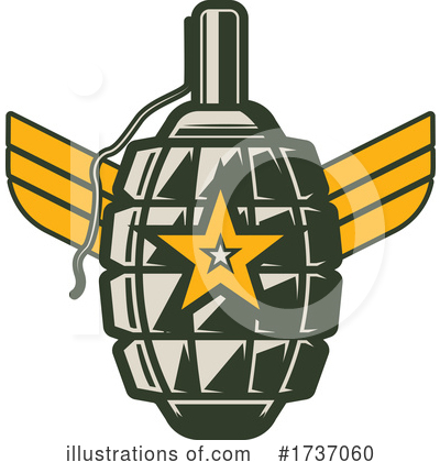 Grenade Clipart #1737060 by Vector Tradition SM