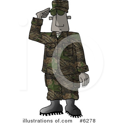 Royalty-Free (RF) Military Clipart Illustration by djart - Stock Sample #6278