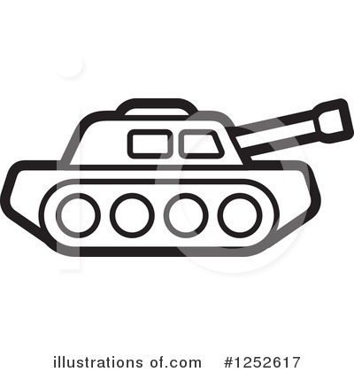Royalty-Free (RF) Military Tank Clipart Illustration by Lal Perera - Stock Sample #1252617
