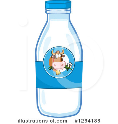 Royalty-Free (RF) Milk Clipart Illustration by Hit Toon - Stock Sample #1264188