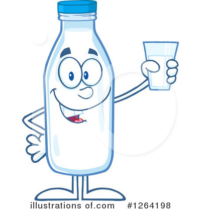 Royalty-Free (RF) Milk Clipart Illustration by Hit Toon - Stock Sample #1264198