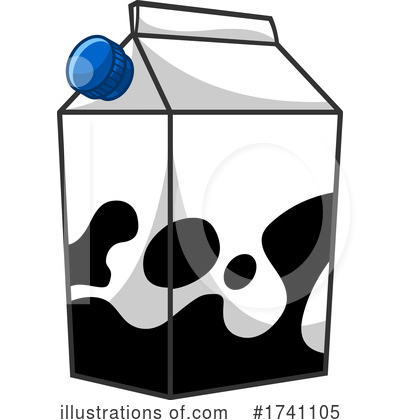 Royalty-Free (RF) Milk Clipart Illustration by Hit Toon - Stock Sample #1741105