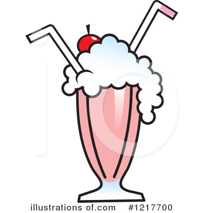 Royalty-Free (RF) Milkshake Clipart Illustration by Johnny Sajem - Stock Sample #1217700