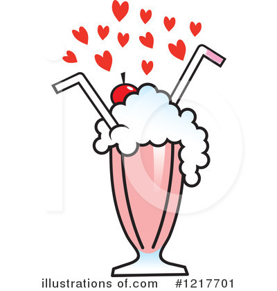 Royalty-Free (RF) Milkshake Clipart Illustration by Johnny Sajem - Stock Sample #1217701