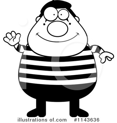 Royalty-Free (RF) Mime Clipart Illustration by Cory Thoman - Stock Sample #1143636
