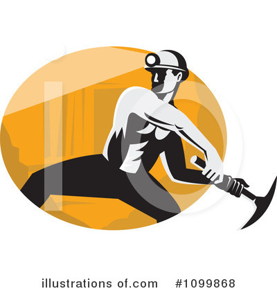 Royalty-Free (RF) Miner Clipart Illustration by patrimonio - Stock Sample #1099868