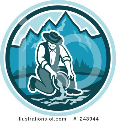 Royalty-Free (RF) Miner Clipart Illustration by patrimonio - Stock Sample #1243944