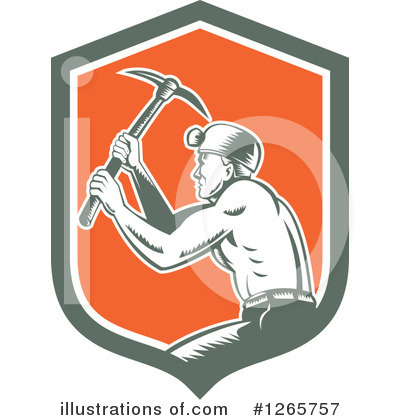 Royalty-Free (RF) Miner Clipart Illustration by patrimonio - Stock Sample #1265757