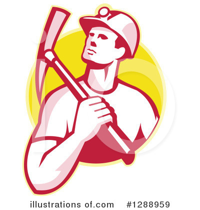 Royalty-Free (RF) Miner Clipart Illustration by patrimonio - Stock Sample #1288959