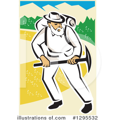 Royalty-Free (RF) Miner Clipart Illustration by patrimonio - Stock Sample #1295532