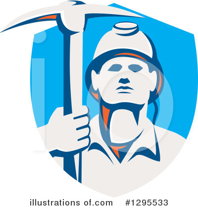 Royalty-Free (RF) Miner Clipart Illustration by patrimonio - Stock Sample #1295533