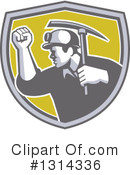 Miner Clipart #1314336 by patrimonio