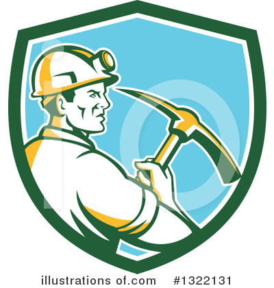 Royalty-Free (RF) Miner Clipart Illustration by patrimonio - Stock Sample #1322131