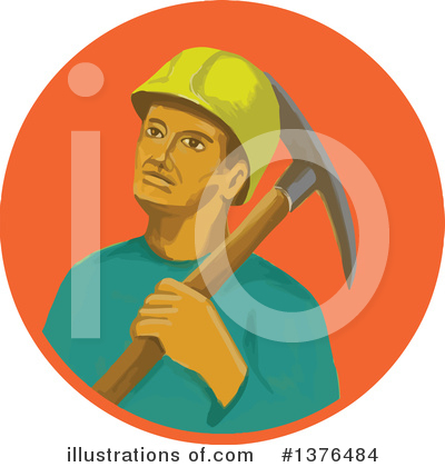 Royalty-Free (RF) Miner Clipart Illustration by patrimonio - Stock Sample #1376484